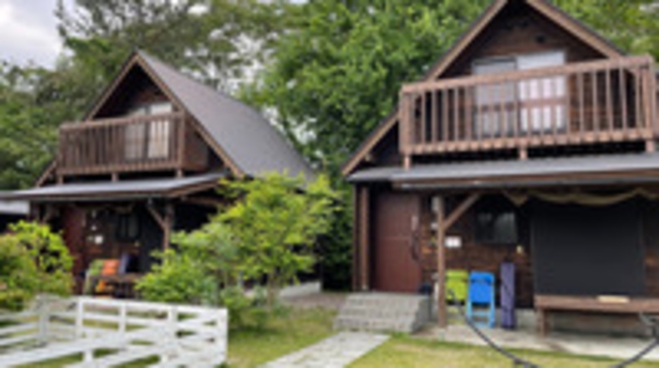 中コテージ【山、湖】(トイレ、ユニットバス、キッチン付き)